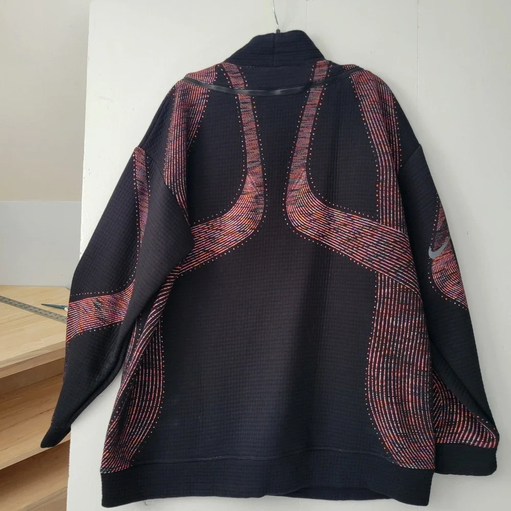 Nike Sportswear Tech Knit Funnel Neck Sweatshirt Black Multi‎ Color 597532-010 M